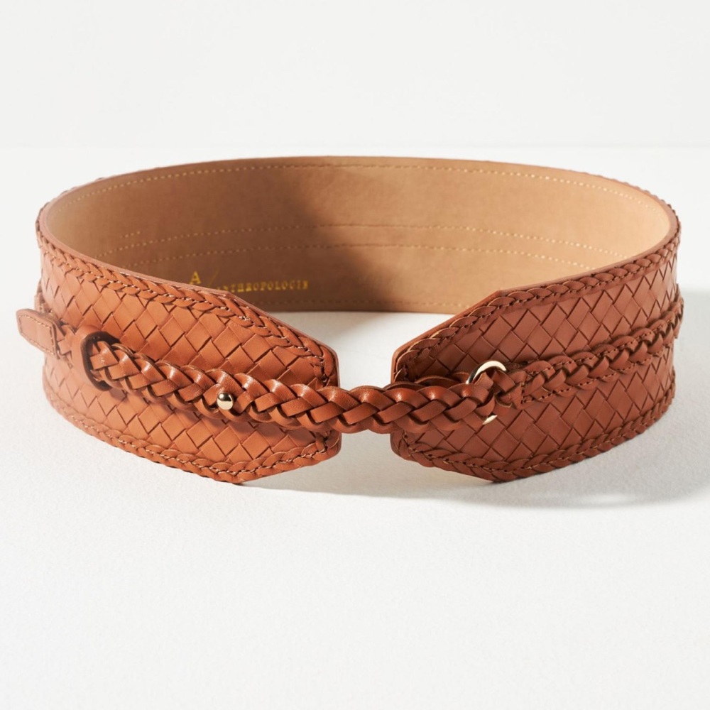 Anthropologie Braided Wide Corset Belt🥨🥨🥨
